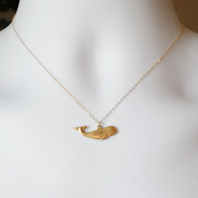 Gold Whale Necklace