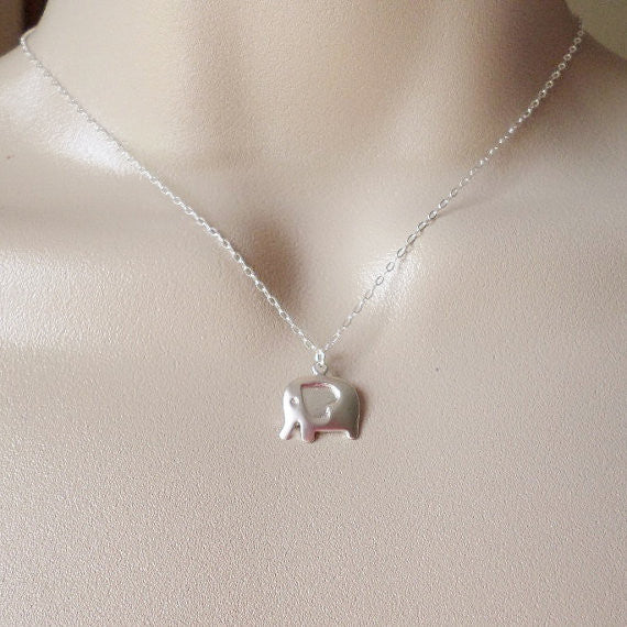 Sterling Silver Elephant Necklace