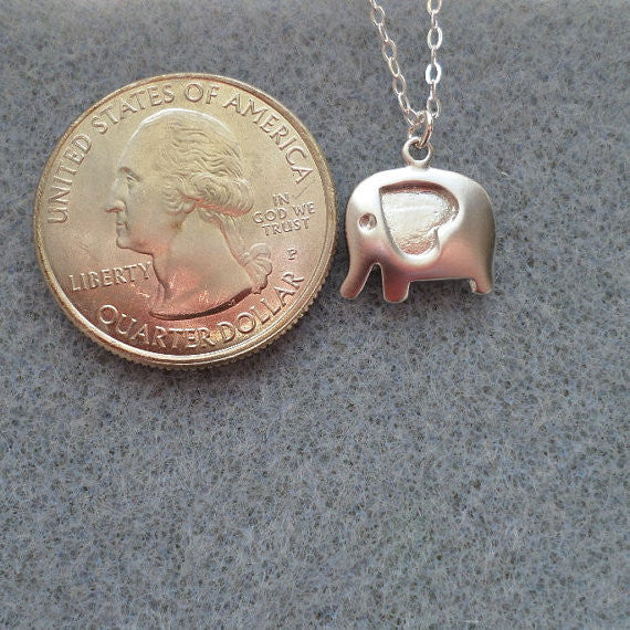 Sterling Silver Elephant Necklace