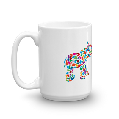 "Abstract Elephant" Mug