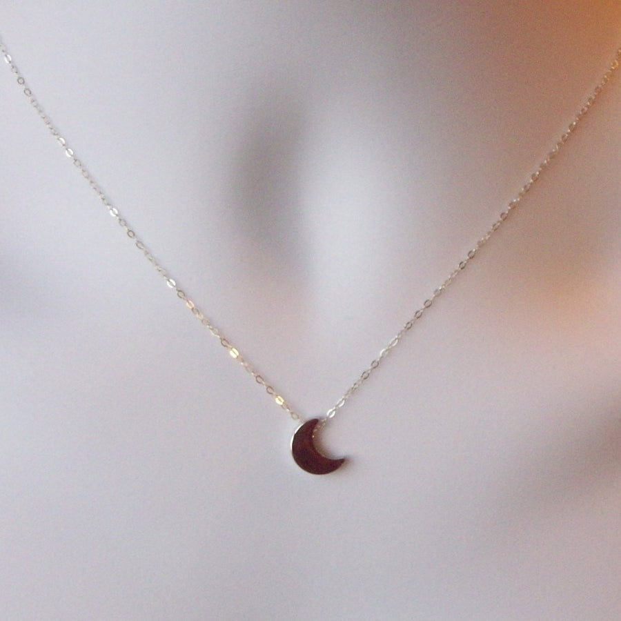 Small Crescent Moon Necklace