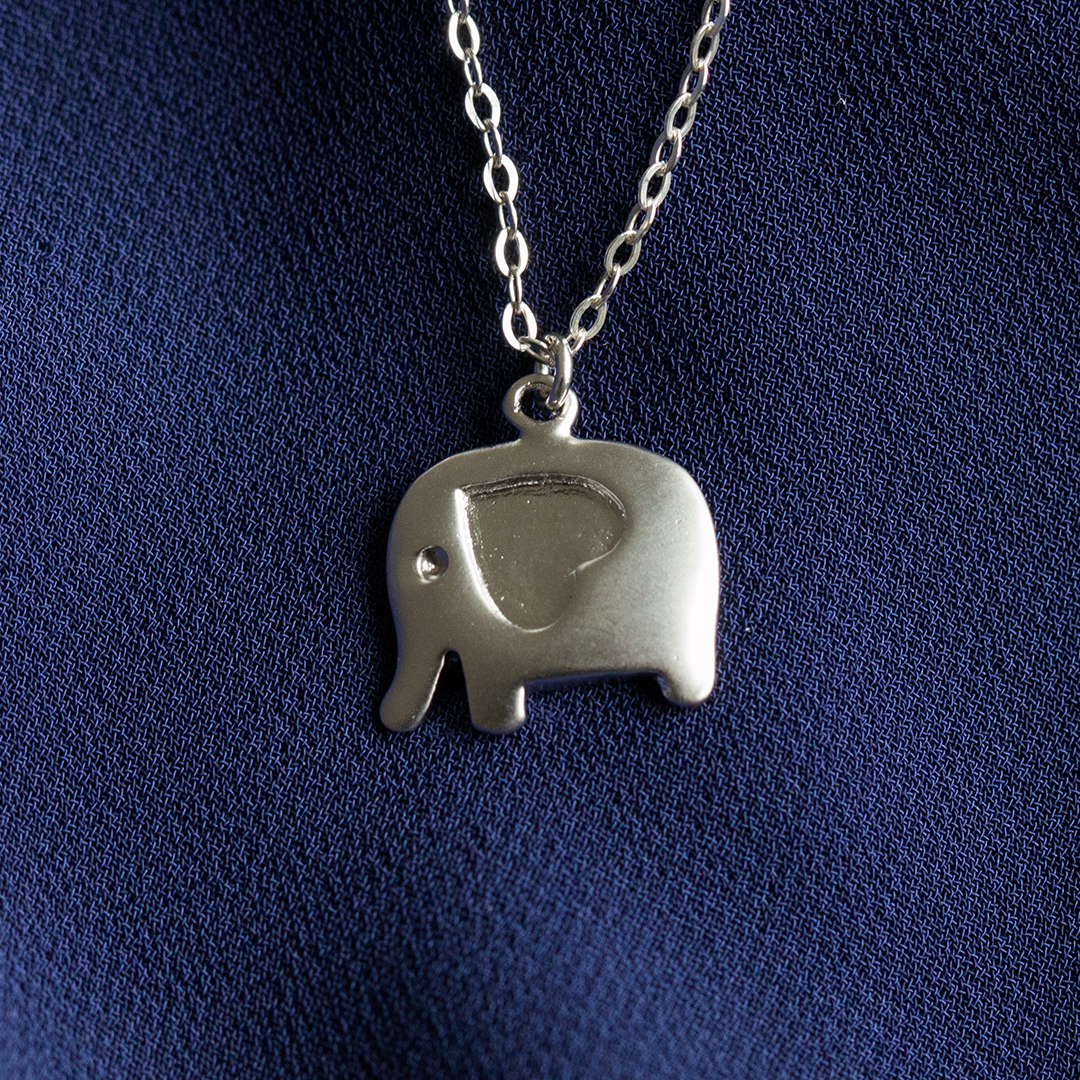 Sterling Silver Elephant Necklace