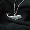 Sterling Silver Whale Necklace